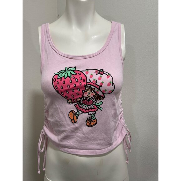 Strawberry Short Cake Girls Tank Top With Side Drawstrings Size L - Picture 1 of 5